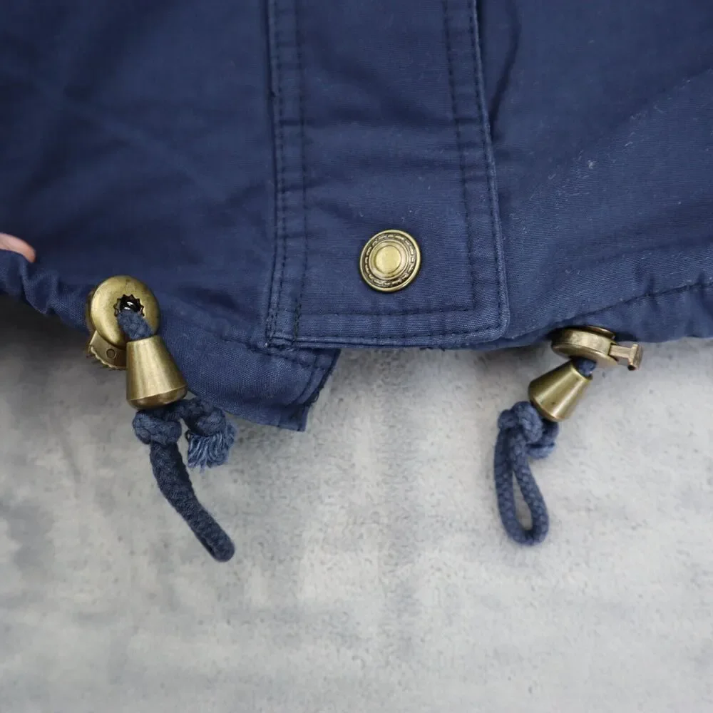 OutBrook Jacket Womens M Blue Collared Full Zip Button Down Long Sleeve Outwear